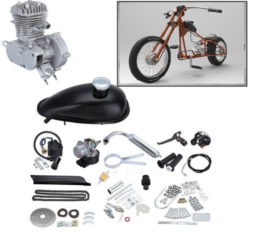 Kit de motor completo para bicicleta motorizada.